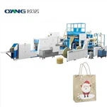 Máquina automática de saco de papel com alça plana